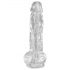 King Cock Clear 8 - Dildo con ventosa e testicoli (20 cm)