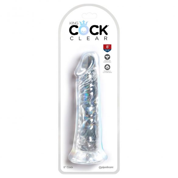 Regale Fallico Trasparente con Ventosa - Dildo Grande (20cm) 