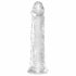 King Cock Clear 8 - dildo grande con base a ventosa (20 cm)