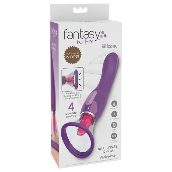 Fantasy - vibratore 3in1 ricaricabile (viola)