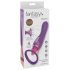 Vibratore Ricaricabile Fantasy a 4 Motori - Stimolatore Clitorideo, Leccatore e Vibratore Vaginale (Viola) 