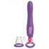 Vibratore Ricaricabile Fantasy a 4 Motori - Stimolatore Clitorideo, Leccatore e Vibratore Vaginale (Viola) 