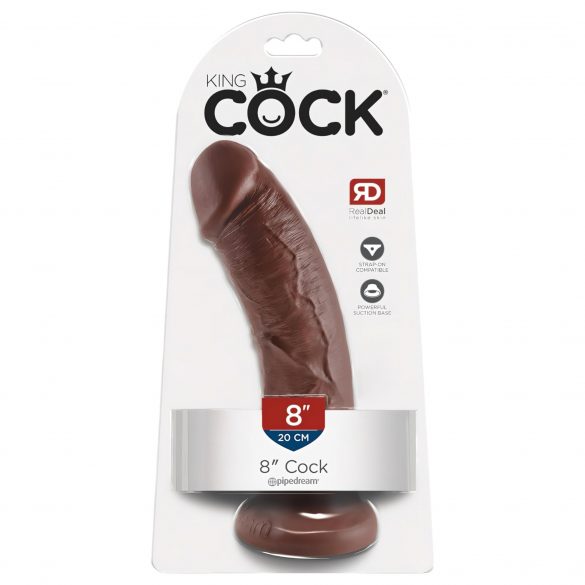 King Cock 8 dildo (20cm) - marrone