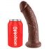 King Cock 8 dildo (20cm) - marrone