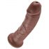 King Cock 8 dildo (20cm) - marrone