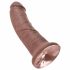 King Cock 8 dildo (20cm) - marrone