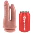 Doppio Penetratore Realistico King Cock - Dildo Duplice (Naturale) 