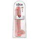 King Cock 15 - Dildo con ventosa e testicoli (38cm) - naturale