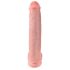 King Cock 15 - Dildo con ventosa e testicoli (38cm) - naturale