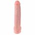 King Cock 15 - Dildo con ventosa e testicoli (38cm) - naturale