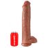 Fallico Gigante Autoreggente con Testicoli King Cock 15 (38cm) - Color Carne Scuro 