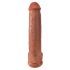 Fallico Gigante Autoreggente con Testicoli King Cock 15 (38cm) - Color Carne Scuro 