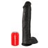 King Cock Gigante con Ventosa e Testicoli - Dildo Nero (38cm) 