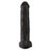 King Cock Gigante con Ventosa e Testicoli - Dildo Nero (38cm) 