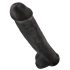 King Cock Gigante con Ventosa e Testicoli - Dildo Nero (38cm) 