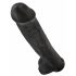 King Cock 15 - dildo con ventosa e testicoli (38 cm) - nero