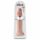 King Cock 14 - Dildo XL con base a ventosa (36cm) - naturale