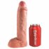 King Cock Strap-on 10 - dildo cavo con imbracatura strap-on (25 cm) 