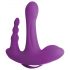 3Some rock n’ ride - vibratore triplo ricaricabile e wireless (viola)