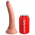 Dildo Realistico Doppio Strato King Cock Elite con Ventosa (18cm) - Color Carne 