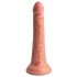 Dildo Realistico Doppio Strato King Cock Elite con Ventosa (18cm) - Color Carne 