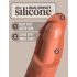 Dildo Realistico Elite della King Cock con Ventosa (18cm) - Color Carne Scuro 