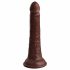 Dildo Realistico con Ventosa "King Cock Elite" - Doppio Strato in Silicone (18cm) - Marrone 