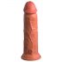 King Cock Elite 8 - Dildo ventosa (20cm) - Naturale scuro