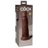 Dildo realistico con ventosa King Cock Elite 8 (20cm) - marrone 