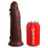 Dildo realistico con ventosa King Cock Elite 8 (20cm) - marrone 