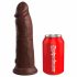 Dildo realistico con ventosa King Cock Elite 8 (20cm) - marrone 