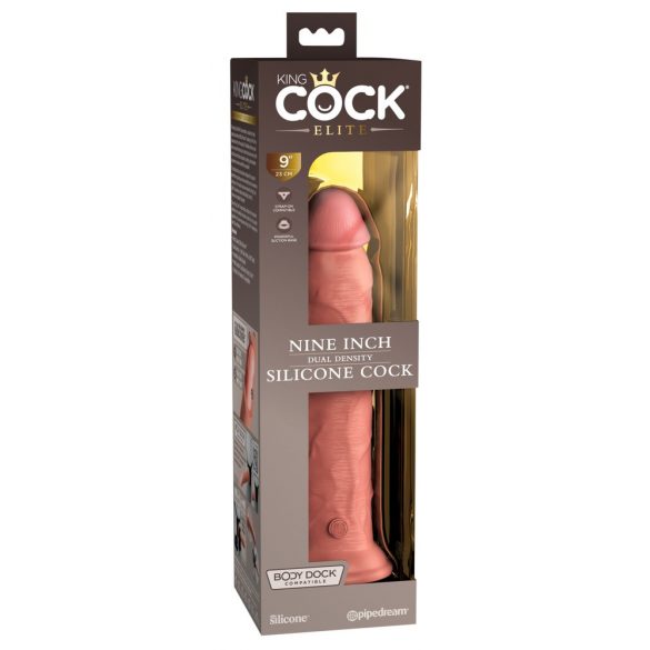 Dildo Realistico King Cock Elite con Ventosa (23cm) - Color Carne 