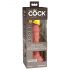 King Cock Elite 6 - vibratore realistico con ventosa 15cm (naturale scuro)