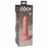 Dildo in Silicone a Doppio Strato con Ventosa, Realistico e Vibrante "King Cock Elite 6" - 15cm (Color Naturale Scuro) 