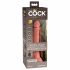 Vibratore Realistico King Cock Elite 7 con Ventosa e Telecomando (18cm) - Naturale 