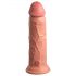 King Cock Elite 8 - realistico vibratore ventosa (20cm) - naturale