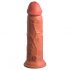 Dildo Realistico Doppio Strato con Ventosa King Cock Elite, Vibrante 20cm (Colore Naturale) 