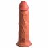 Dildo Realistico Doppio Strato con Ventosa King Cock Elite, Vibrante 20cm (Colore Naturale) 