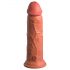 Dildo Realistico Doppio Strato con Ventosa King Cock Elite, Vibrante 20cm (Colore Naturale) 