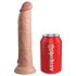 King Cock Elite 9 - Dildo ventosa 23cm - Naturale