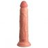 King Cock Elite 9 - vibratore con ventosa 23cm - naturale