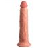 King Cock Elite 9 - vibratore con ventosa 23cm - naturale