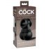 Gioielli Reali Elite di King Cock - Estensione del Pene con Testicoli Oscillanti (nero) 