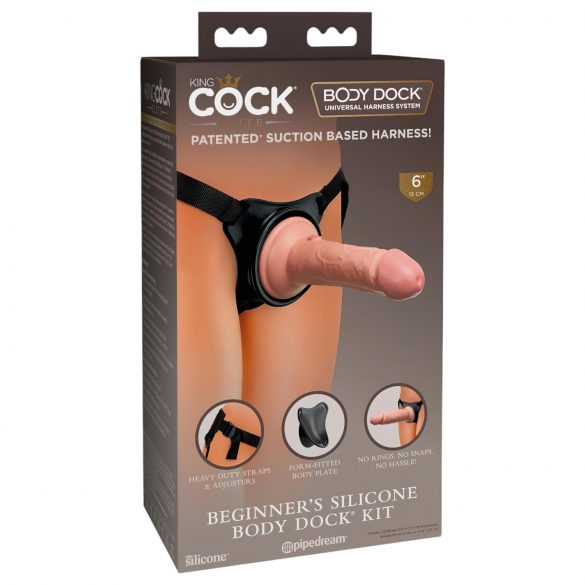 Dildo Realistico con Cintura King Cock Elite per Principianti 