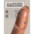 King Cock Elite Comfy - Strap-on con dildo e imbracatura (tonalità scura naturale)