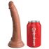 Re Leone Elite Comfy - Dildo Indossabile con Imbracatura (Colore Naturale Scuro) 