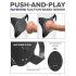 Body Dock G-Spot Pro - slip strap-on con telecomando (nero)