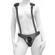 Supporto Corporale con Spallacci per Dildo con Ventosa - Slip Harness (nero) 