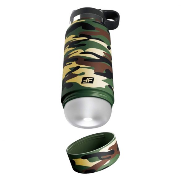 Fap Flask Happy Camper - masturbatore in borraccia (verde e nero) 