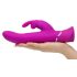 Stimolatore Happyrabbit Power Motion - ricaricabile, impermeabile, con asta clitoridea (viola) 